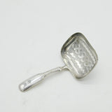 George III Sterling Silver Floral Tea Caddy Spoon Antique 1817 Birmingham