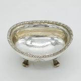 18th Century Austrian Sterling Silver 'Carpe Diem' Salt Cellar Antique c1780