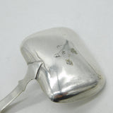 George III Sterling Silver Floral Tea Caddy Spoon Antique 1817 Birmingham