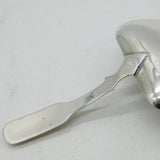 George III Sterling Silver Floral Tea Caddy Spoon Antique 1817 Birmingham