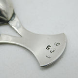 George III Sterling Silver Heart Shaped Tea Caddy Spoon Antique 1807 Birmingham