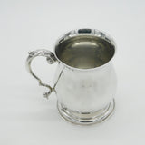 Sterling Silver Baluster Christening Mug Tankard 1977 Birmingham Vintage