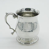Sterling Silver Baluster Christening Mug Tankard 1977 Birmingham Vintage