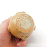 Georgian Sterling Silver Doulton Stoneware Mustard Pot Antique 1824 Sheffield