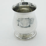 Sterling Silver Baluster Christening Mug Tankard 1977 Birmingham Vintage