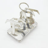 Silver Plated 'T.O.A.S.T' Spelling Toast Rack Thornhill & Co. Antique c1920 Deco
