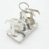 Silver Plated 'T.O.A.S.T' Spelling Toast Rack Thornhill & Co. Antique c1920 Deco