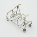 Silver Plated 'T.O.A.S.T' Spelling Toast Rack Antique c1920 Art Deco