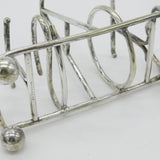 Silver Plated 'T.O.A.S.T' Spelling Toast Rack Antique c1920 Art Deco