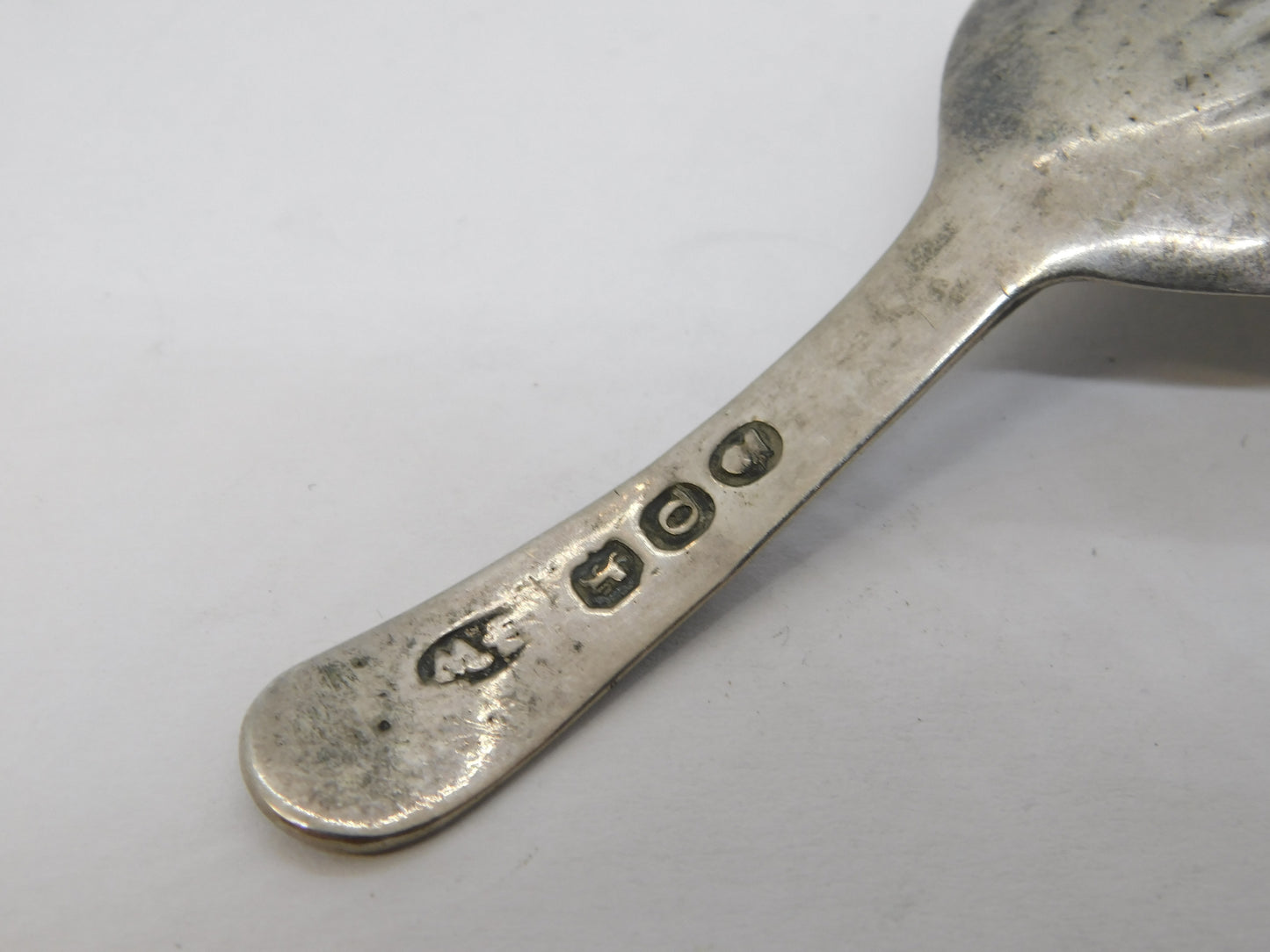 George III Sterling Silver Shell Bowl Tea Caddy Spoon Antique 1811 London