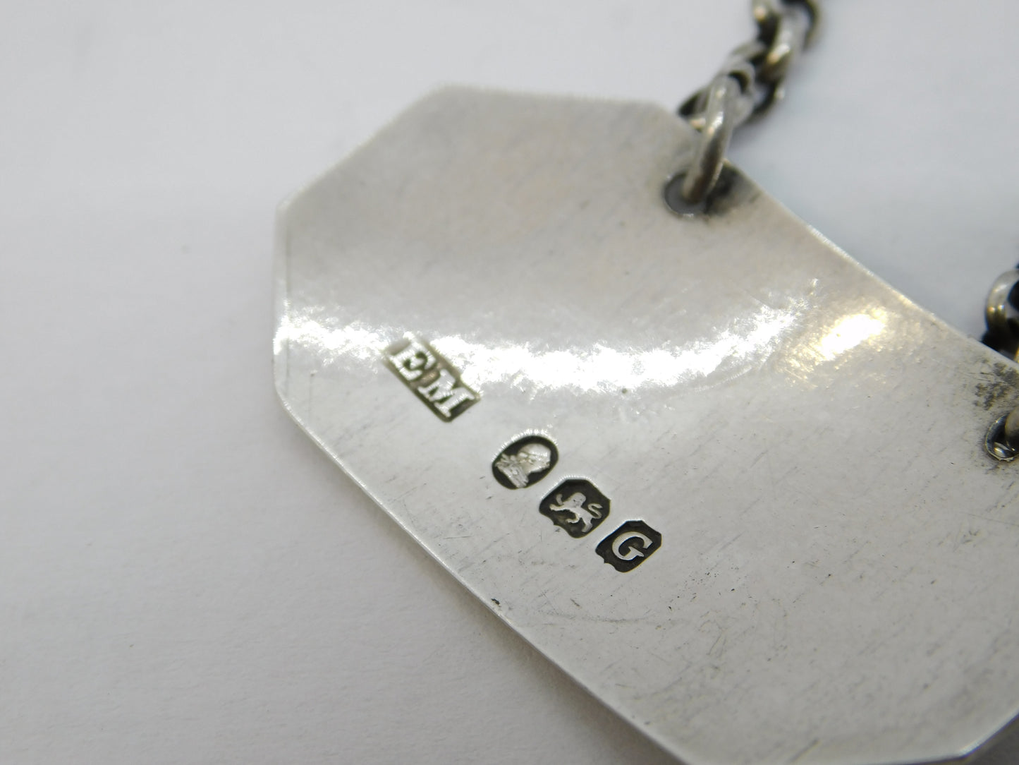 George III Sterling Silver Port Decanter Label Antique 1802 London