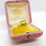 Victorian 18ct Yellow Gold & 0.1ct Diamond Gypsy Ring c1880 Antique