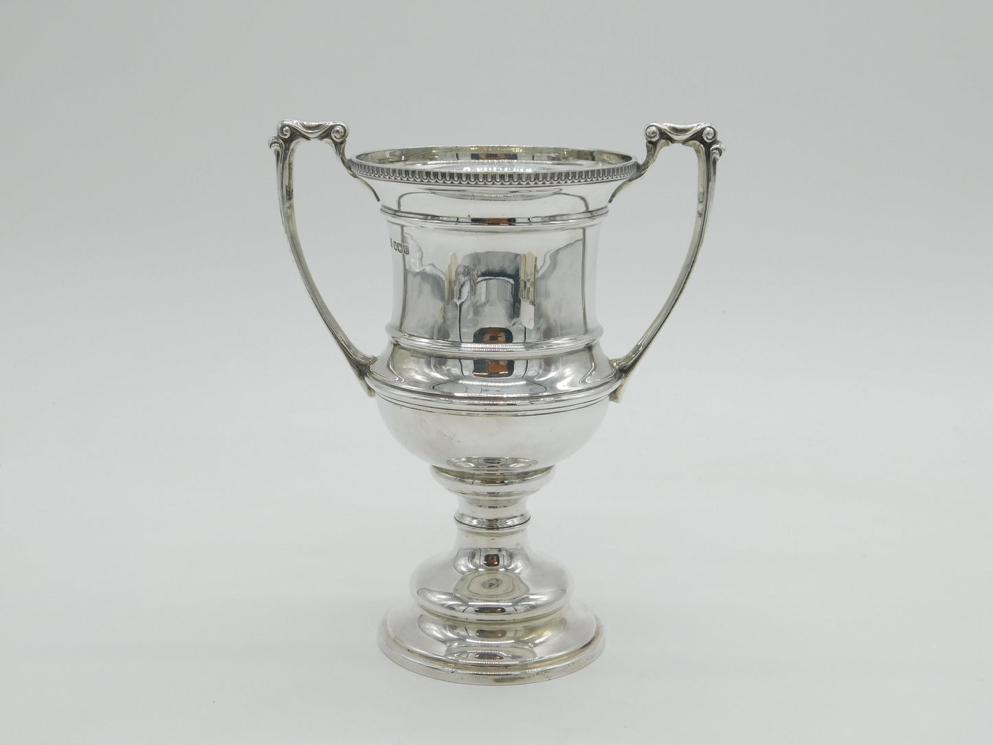 Sterling Silver Celtic Pattern Trophy Cup Antique 1930 Sheffield Art Deco