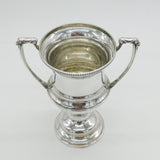 Sterling Silver Celtic Pattern Trophy Cup Antique 1930 Sheffield Art Deco