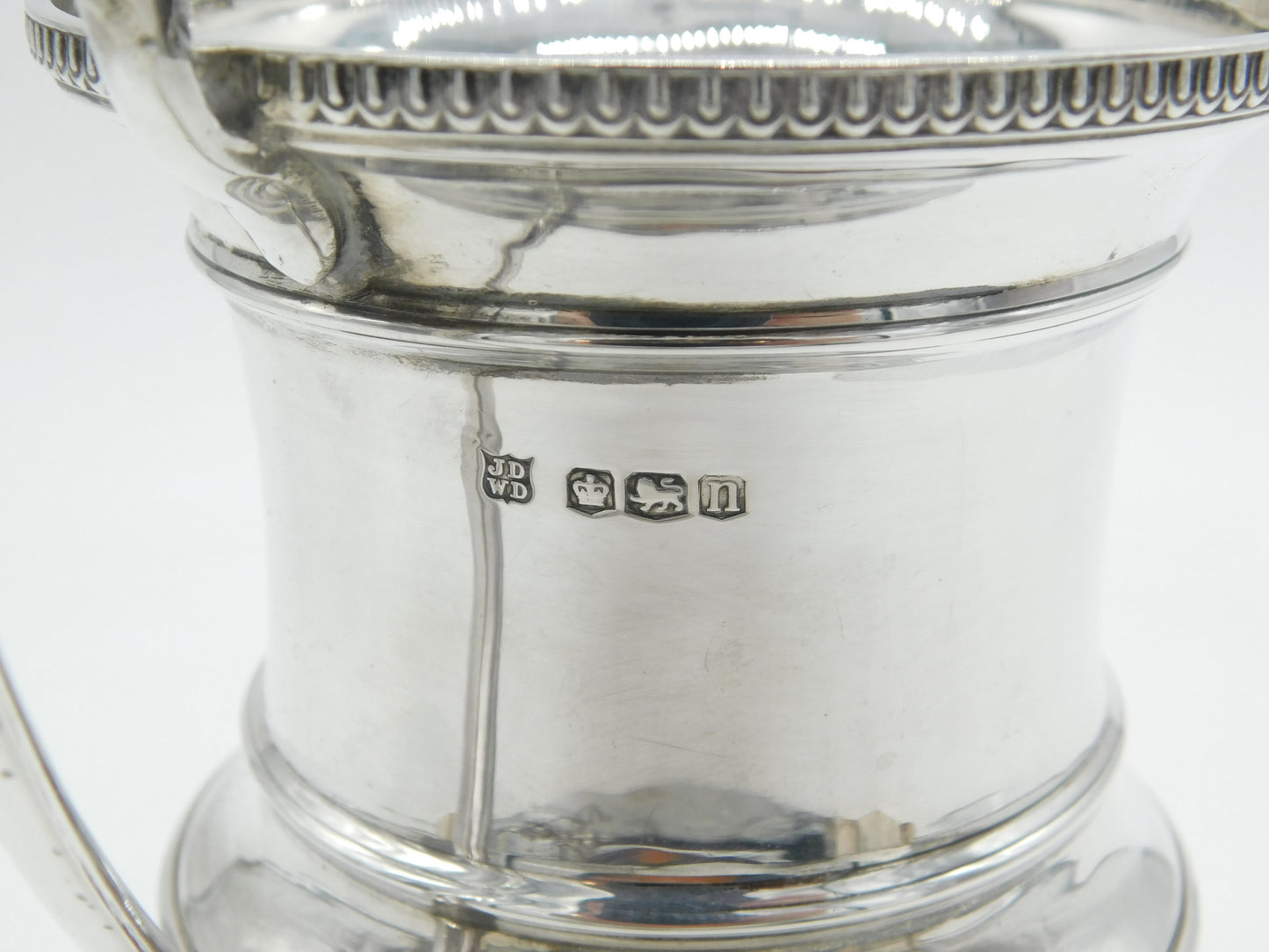 Sterling Silver Celtic Pattern Trophy Cup Antique 1930 Sheffield Art Deco