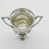 Sterling Silver Celtic Pattern Trophy Cup Antique 1930 Sheffield Art Deco
