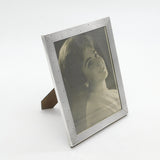 Spanish Sterling Silver Dot & Line Pattern Portrait Picture Photo Frame Antique