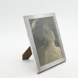 Spanish Sterling Silver Dot & Line Pattern Portrait Picture Photo Frame Antique