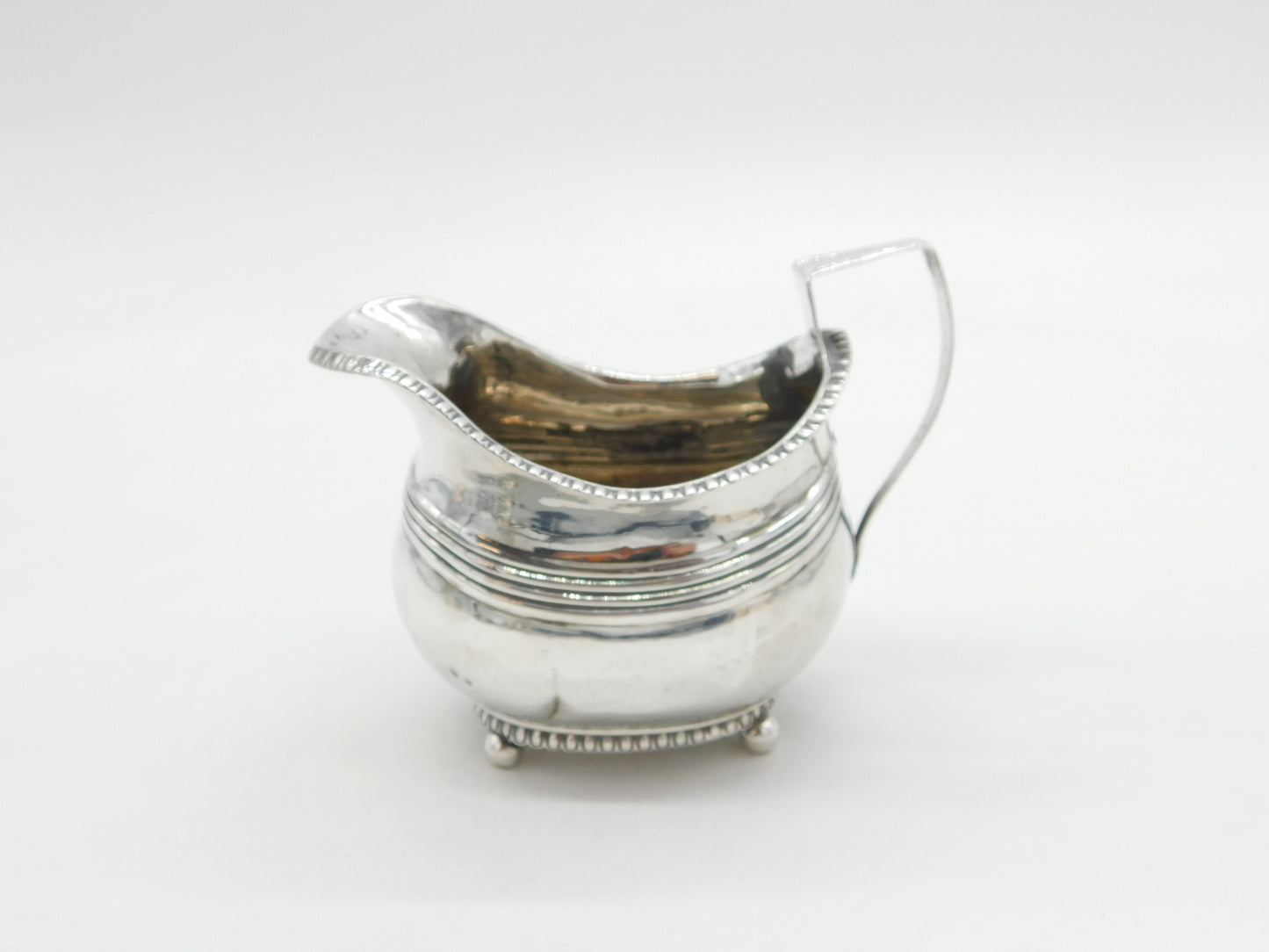 Provincial George III Sterling Silver Cream Jug Antique c1810 Exeter William Woodman