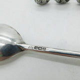 Set of Six Sterling Silver Seal Top Apostle Teaspoons 1916 Sheffield Antique