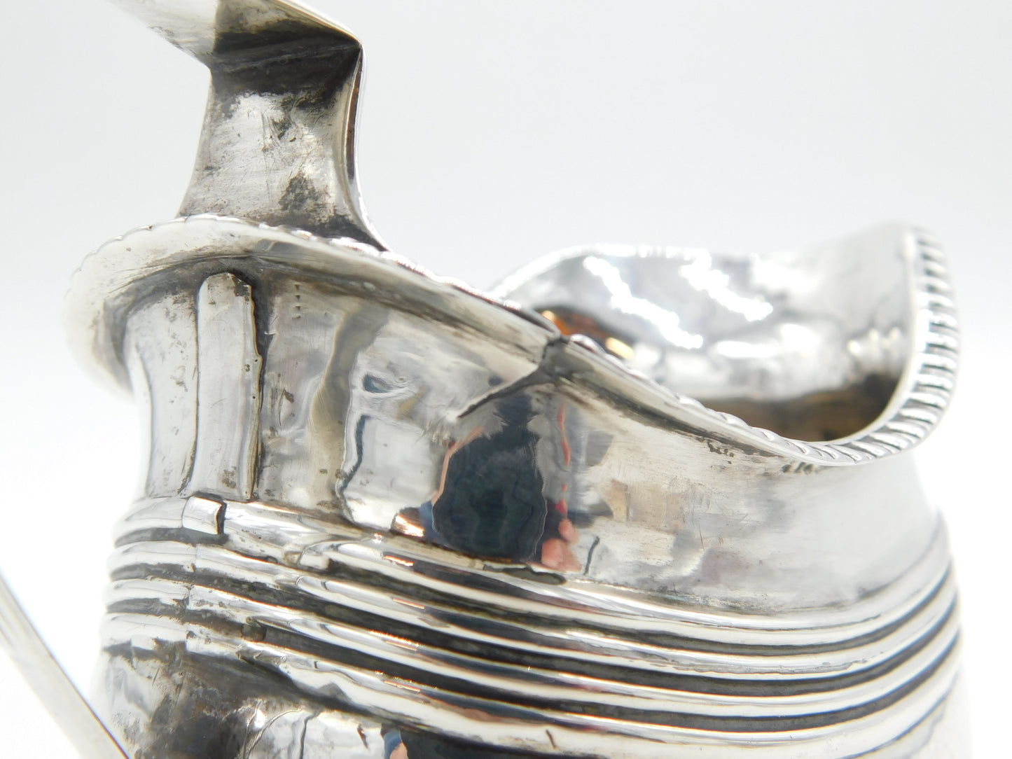 Provincial George III Sterling Silver Cream Jug Antique c1810 Exeter William Woodman