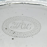 George III Sterling Silver 'JHH' Monogram Teapot Stand Antique 1807 London