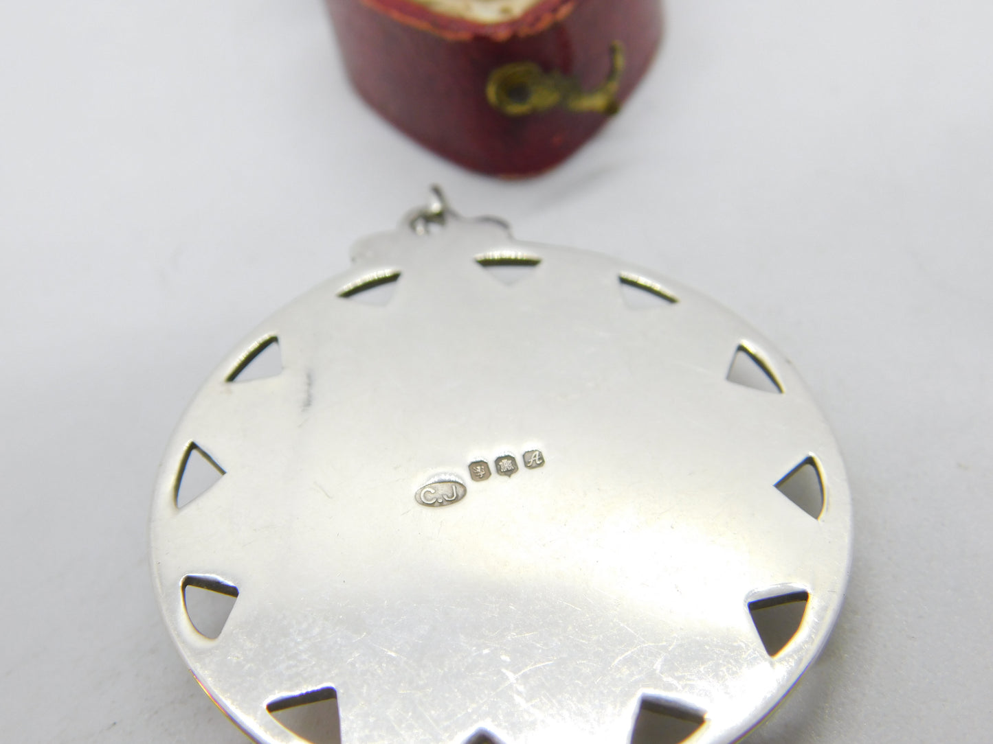 Caithness Jewellery Scottish Sterling Silver Millefiori Glass Pendant 1975