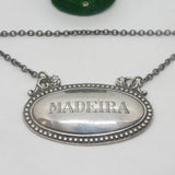 Victorian Colonial Sterling Silver Maderia Decanter Label Antique c1890 Calcutta