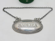 Victorian Colonial Sterling Silver Maderia Decanter Label Antique c1890 Calcutta