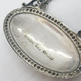 Victorian Colonial Sterling Silver Maderia Decanter Label Antique c1890 Calcutta