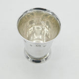 Sterling Silver Minimal Wine Beaker Display Hallmarks Vintage 1971 Birmingham