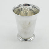 Sterling Silver Minimal Wine Beaker Display Hallmarks Vintage 1971 Birmingham