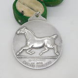 Sterling Silver Hackney Horse Society Medal Antique 1922 Birmingham Art Deco