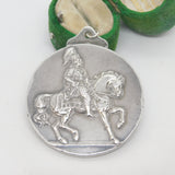 Sterling Silver Hackney Horse Society Medal Antique 1922 Birmingham Art Deco