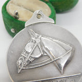 Sterling Silver Hackney Horse Society Medal Antique 1924 Birmingham Art Deco