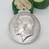Sterling Silver Hackney Horse Society Medal Antique 1924 Birmingham Art Deco