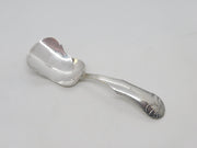 Victorian Dutch Sterling Silver Floral Tea Caddy Spoon Antique 1857