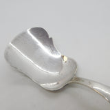 Victorian Dutch Sterling Silver Floral Tea Caddy Spoon Antique 1857