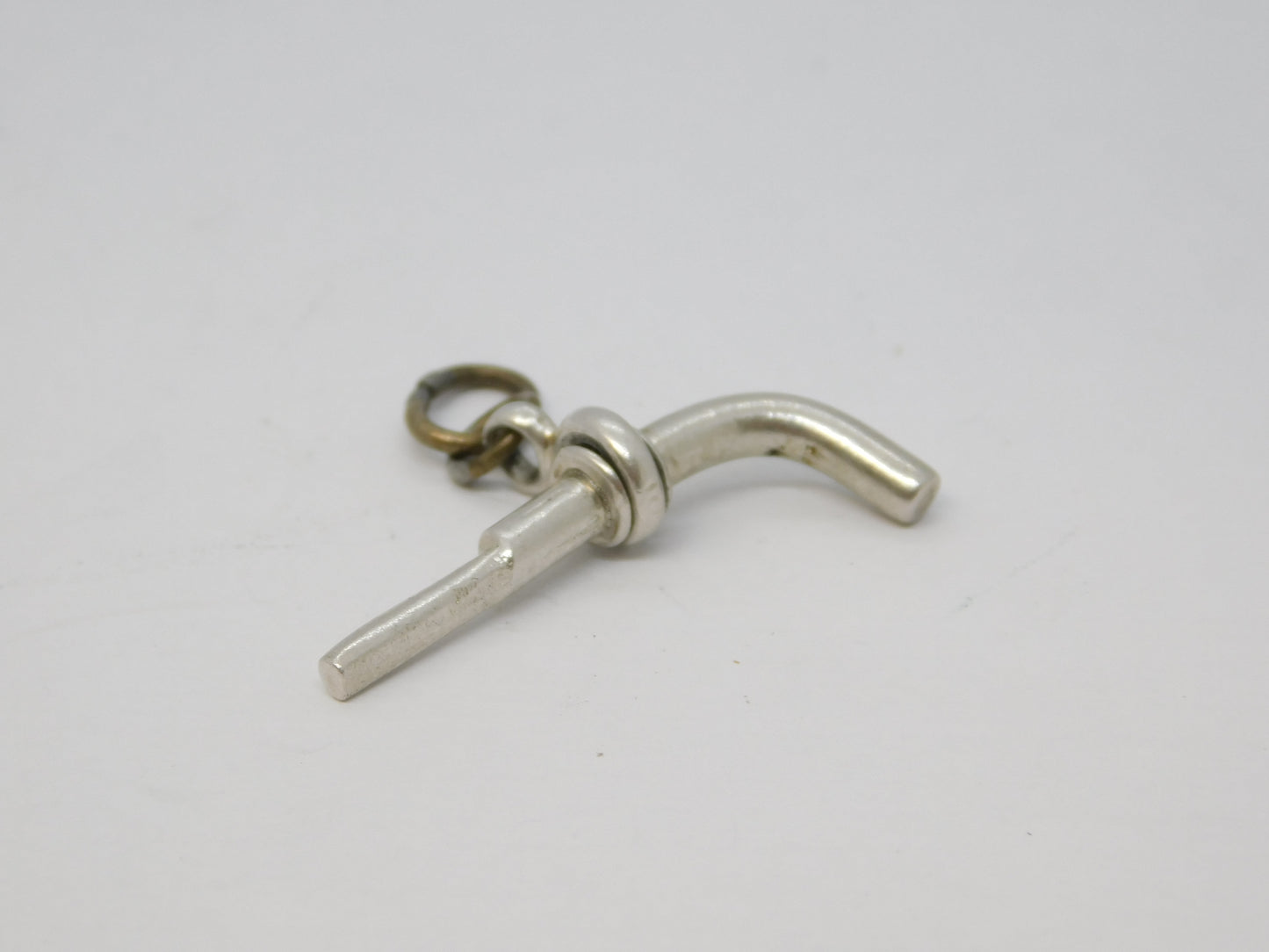 Victorian Sterling Silver Novelty Pistol Watch Key Fob Antique 1898 Birmingham