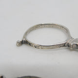 George II Sterling Silver Shell Bowl Sugar Nips Antique c1750 Bright Cut