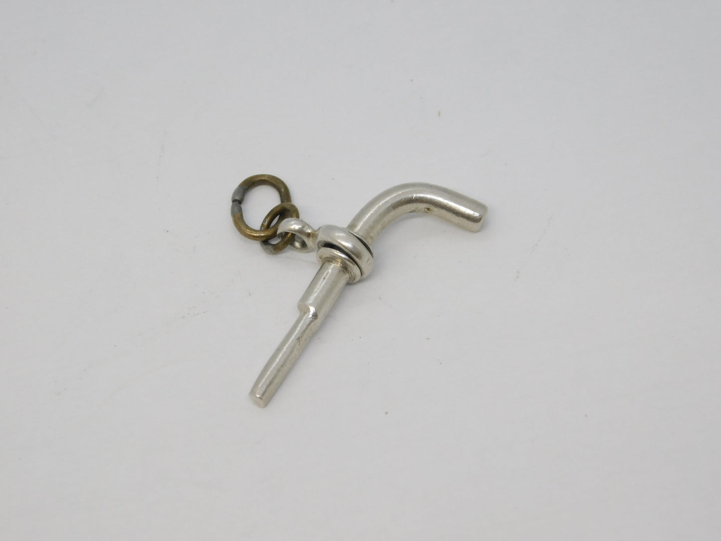 Victorian Sterling Silver Novelty Pistol Watch Key Fob Antique 1898 Birmingham