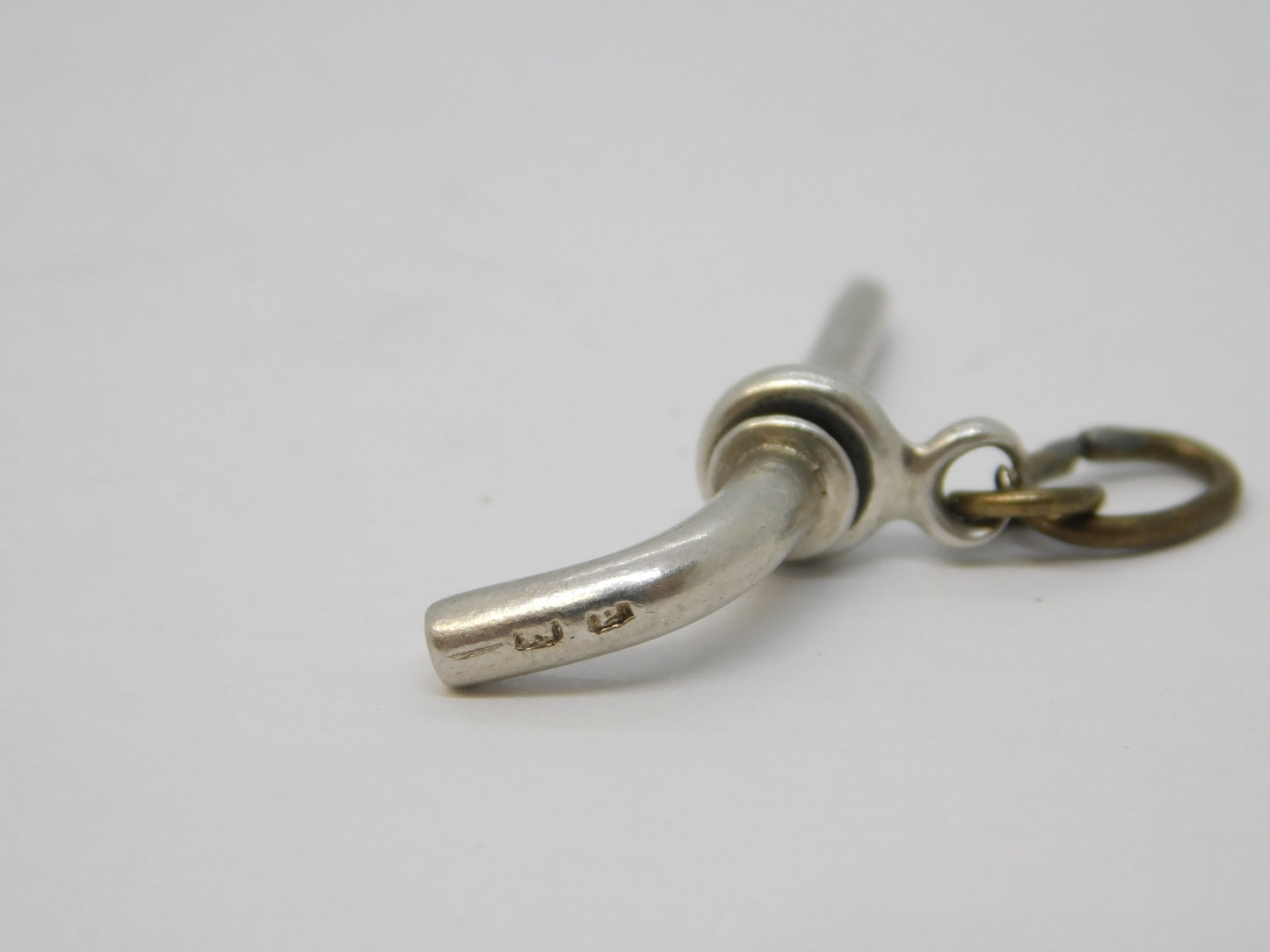 Victorian Sterling Silver Novelty Pistol Watch Key Fob Antique 1898 Birmingham