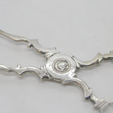 George II Sterling Silver Shell Bowl Sugar Nips Antique c1750 Bright Cut