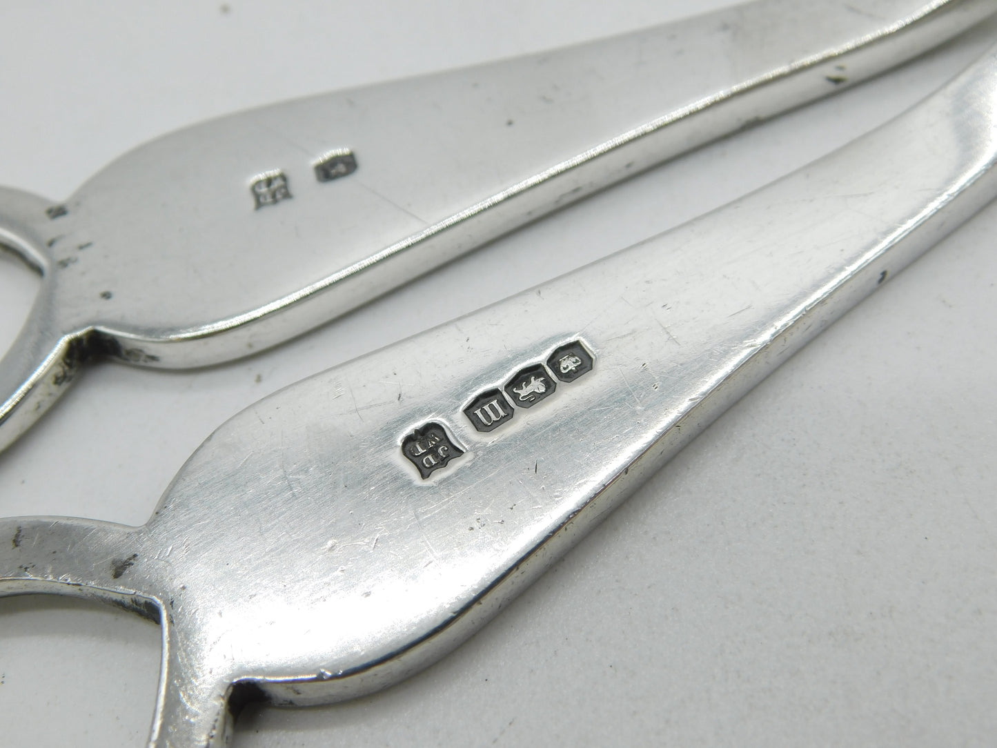 Edwardian Sterling Silver Pair of Grape Scissors Antique 1904 Sheffield