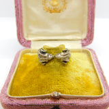 Sterling Silver Double Aries the Ram Zodiac Band Ring Antique c1940 Art Deco