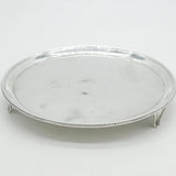 George III Sterling Silver Eagle Crest Salver Dish Antique 1782 London
