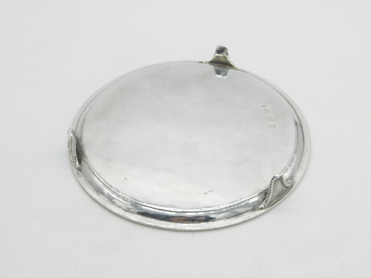 George III Sterling Silver Eagle Crest Salver Dish Antique 1782 London