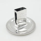 Sterling Silver Ashtray with Matchbox Holder Antique 1926 London Art Deco