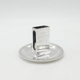 Sterling Silver Ashtray with Matchbox Holder Antique 1926 London Art Deco