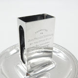 Sterling Silver Ashtray with Matchbox Holder Antique 1926 London Art Deco